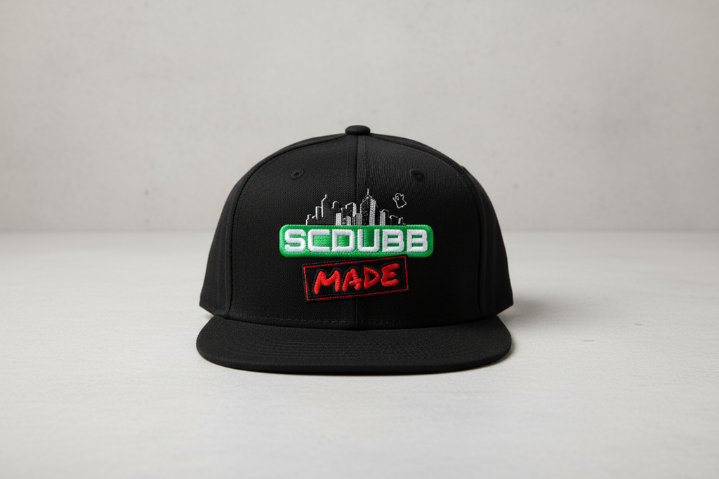 SCDUBB MADE snapback hat product shot