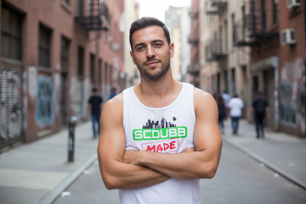 SCDUBB MADE tank top on model