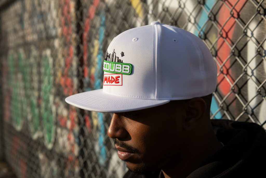 SCDUBB MADE white hat side profile